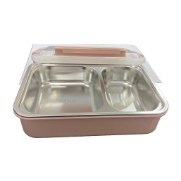 Lunch Box - Acrylic/Stainless - Pink